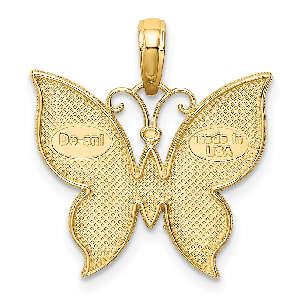 Gold Polished Butterfly Pendants