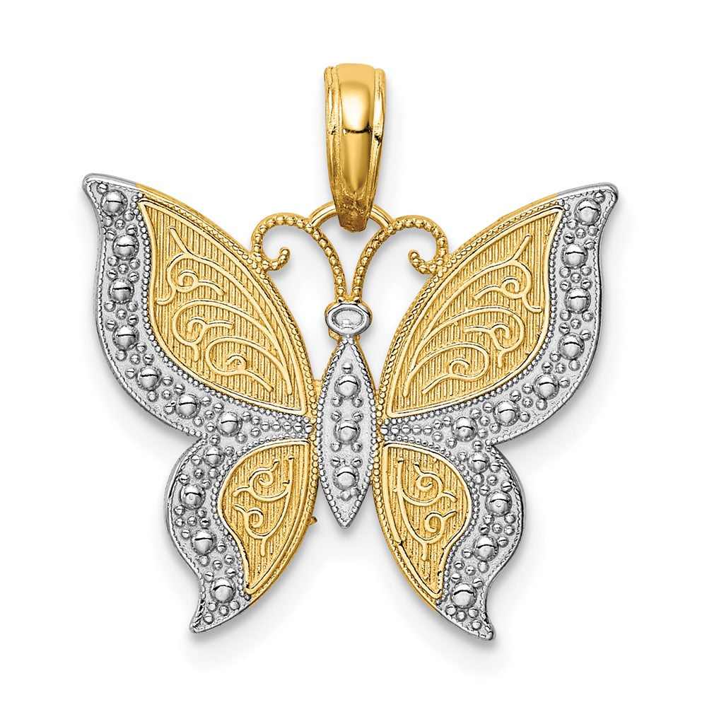 Gold Polished Butterfly Pendants