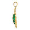 Gold Polished Turtle Pendants