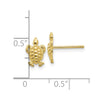 10K Mini Turtle Post Earrings