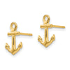 10K Anchor Post Earrings