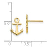 10K Anchor Post Earrings