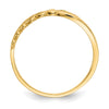 Gold Polished Heart Rings