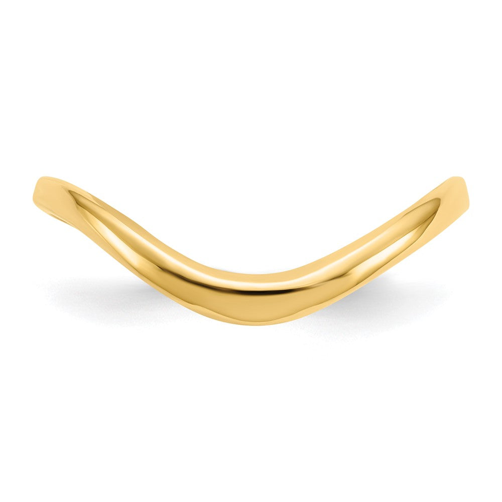 Gold Polished Wave Thumb Rings