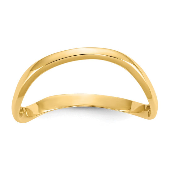 Gold Polished Wave Thumb Rings