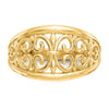 Gold Polished Fleur De Lis Rings