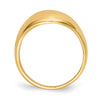 10K 10mm Domed-top Tapered Cigar Band Ring