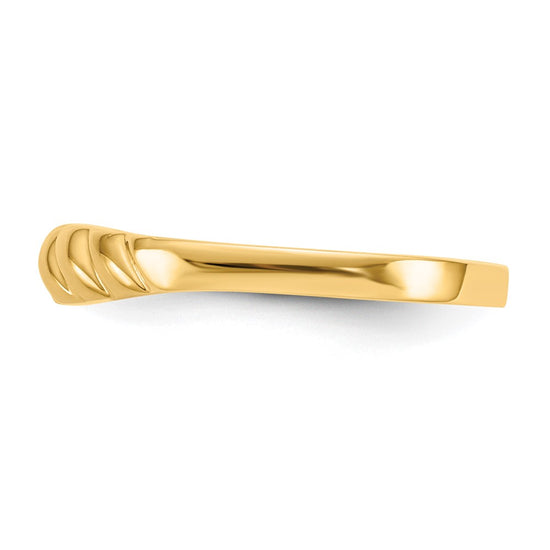 Gold Polished Valley Dome Rings