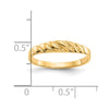 Gold Polished Valley Dome Rings