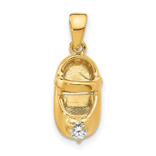 Birthstone Engraveable Baby Shoe Charms