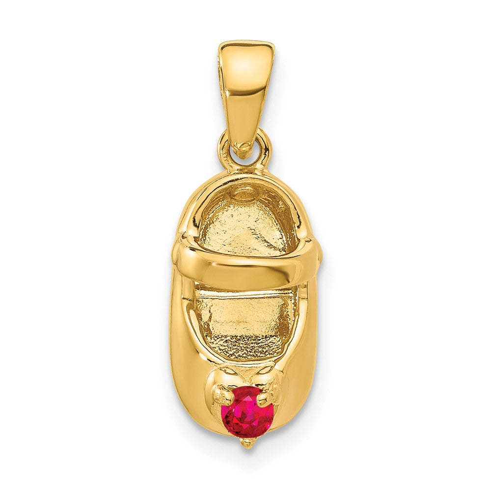 Birthstone Engraveable Baby Shoe Charms