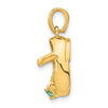 Birthstone Engraveable Baby Shoe Charms