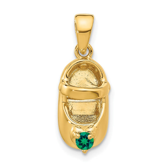 Birthstone Engraveable Baby Shoe Charms