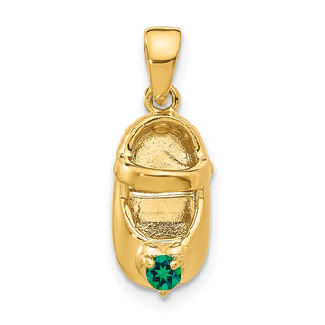 Birthstone Engraveable Baby Shoe Charms