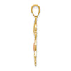 10k Yellow & Rose Gold w/Rhodium Girl Pendant