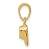 10k Baby Shoe Charm