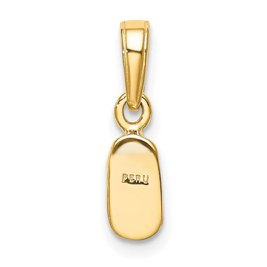 10k Baby Shoe Charm