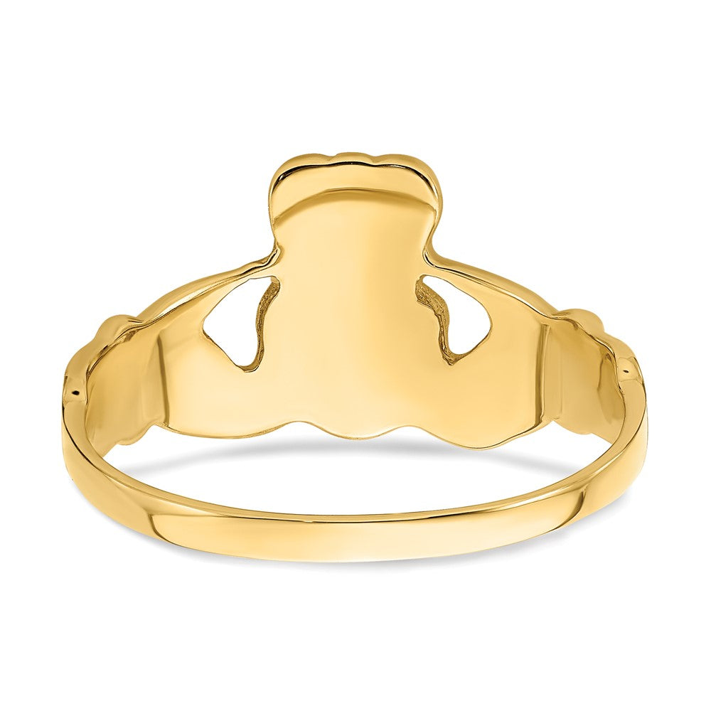 Gold Polished Claddagh Rings