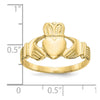 Gold Polished Claddagh Rings