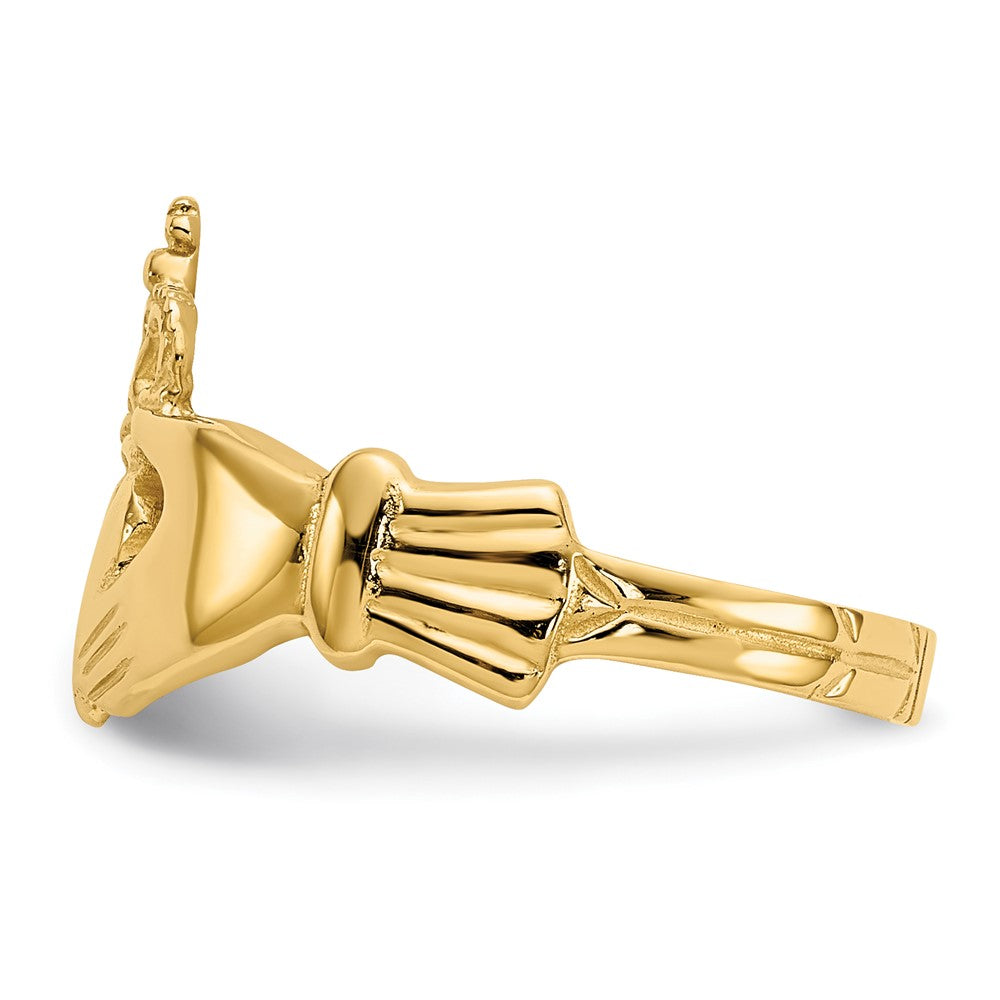 Gold Polished Claddagh Rings