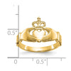 Gold Polished Claddagh Rings