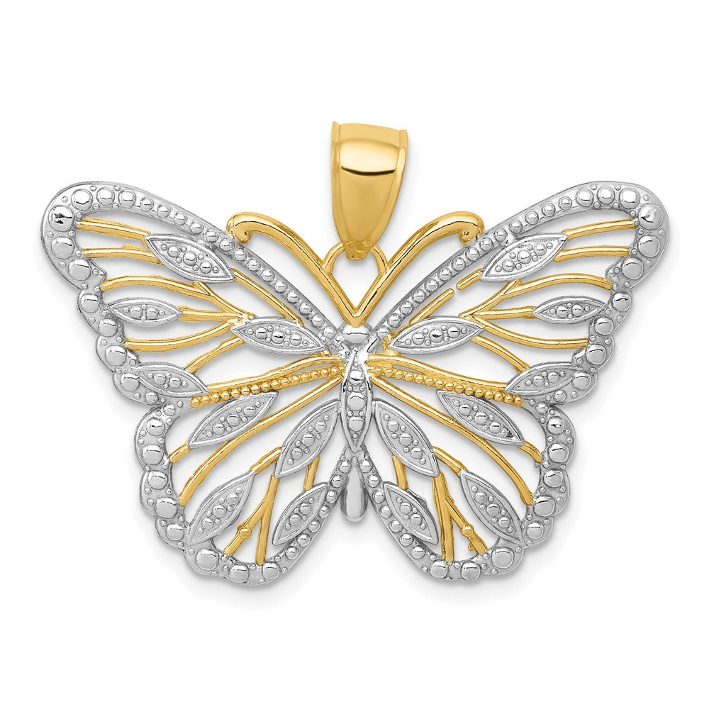 Gold Polished Butterfly Pendants