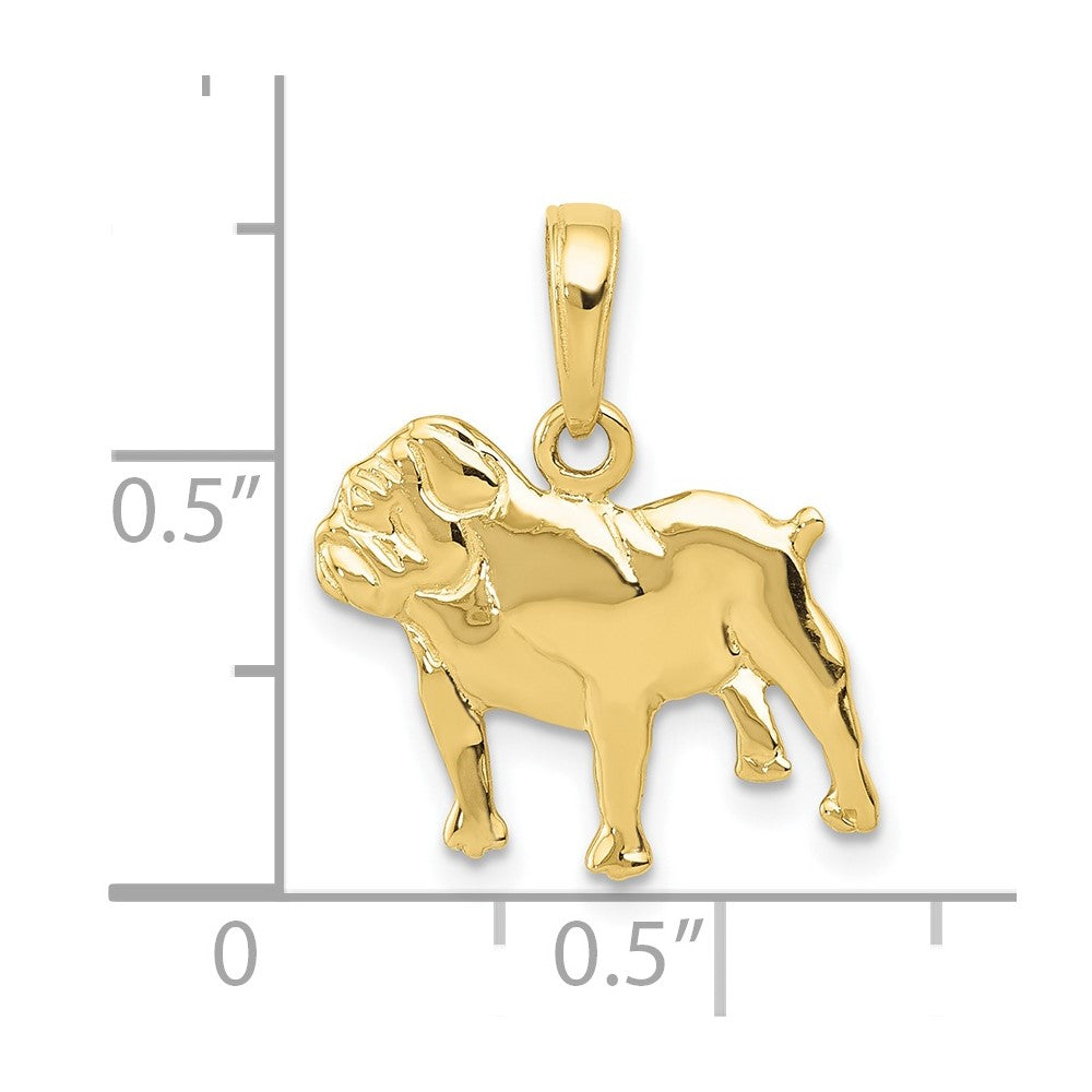 Gold Polished Dog Pendants
