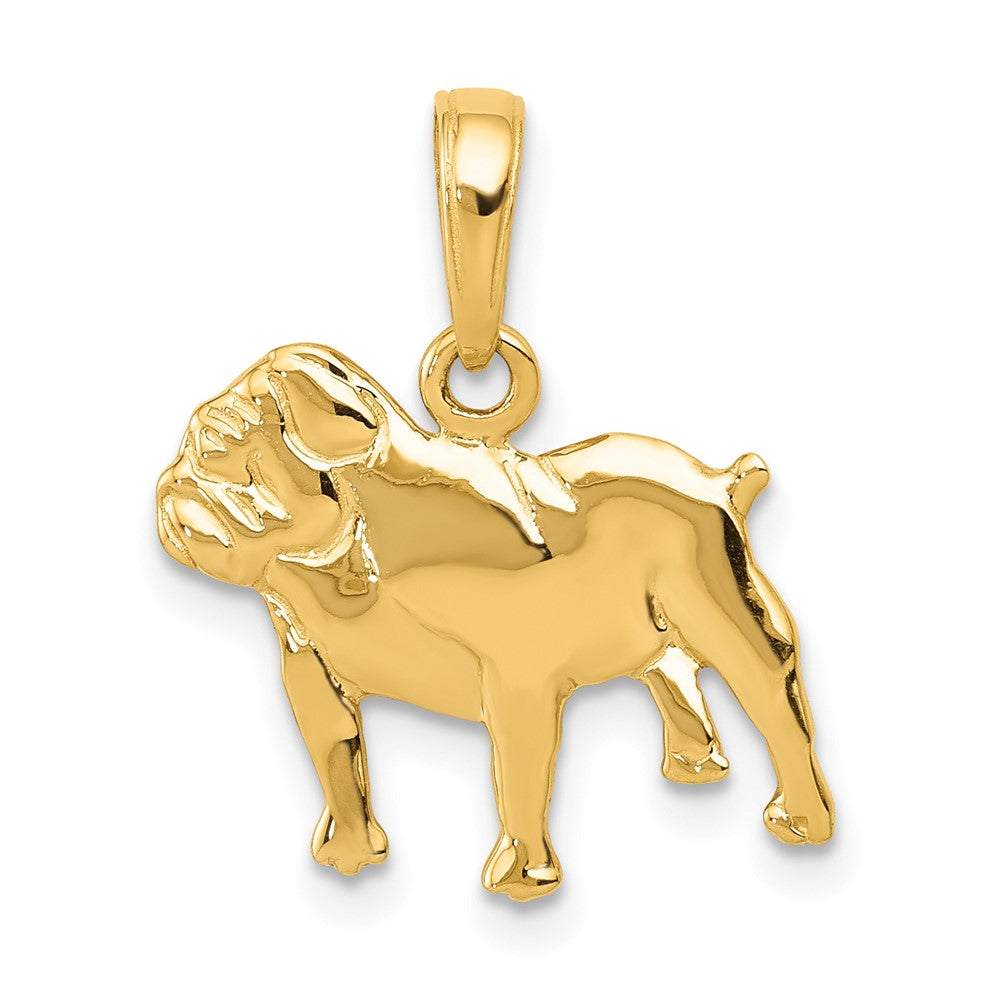 Gold Polished Dog Pendants