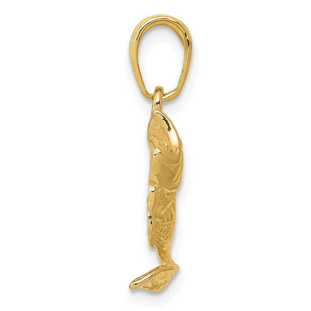 Gold Polished Fish Pendants