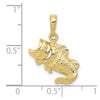 Gold Polished Fish Pendants