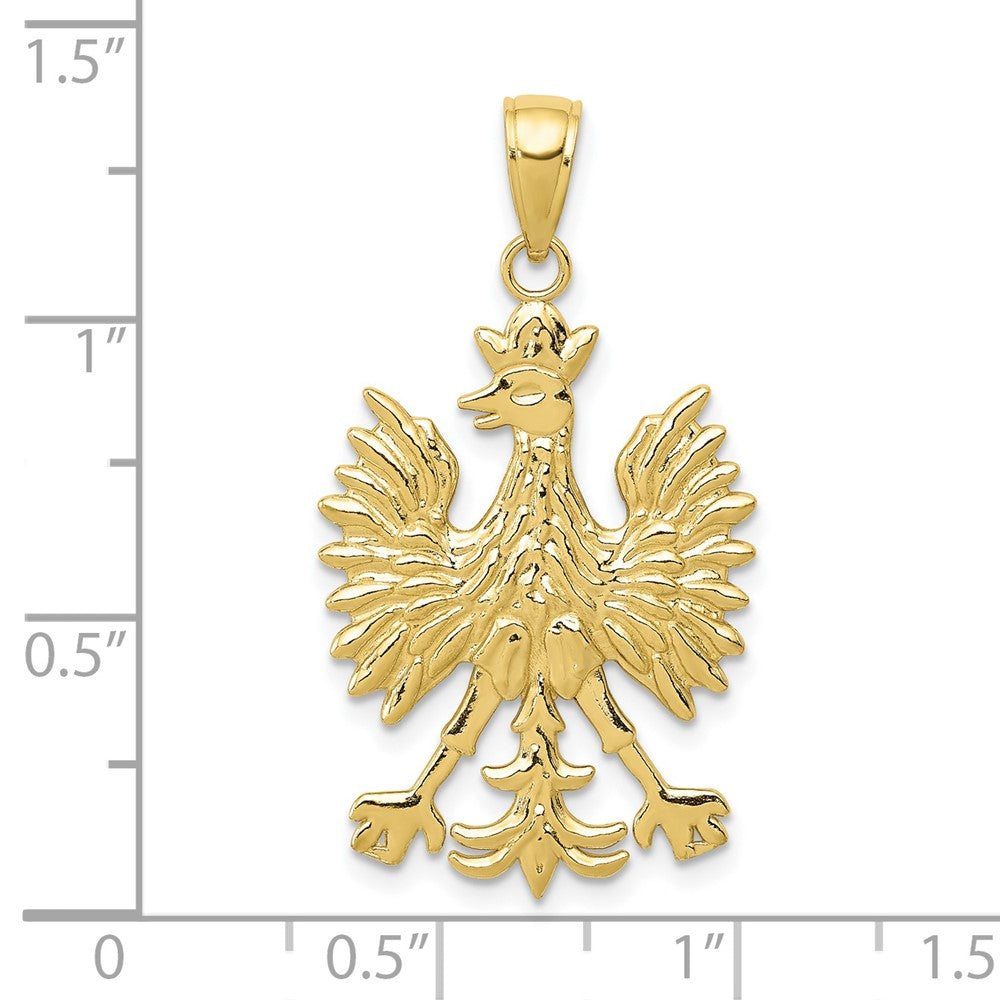 Gold Polished Eagle Pendants