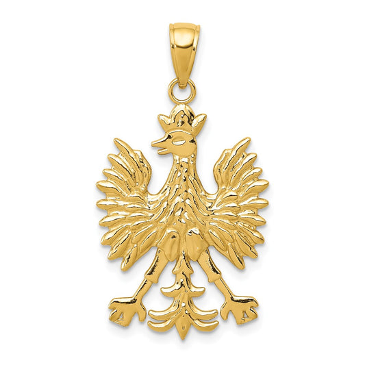 Gold Polished Eagle Pendants
