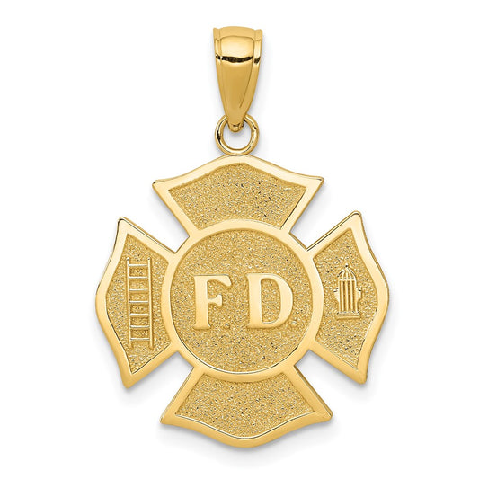 Gold Polished First Responder Pendants