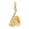 Gold Polished Sports Pendants