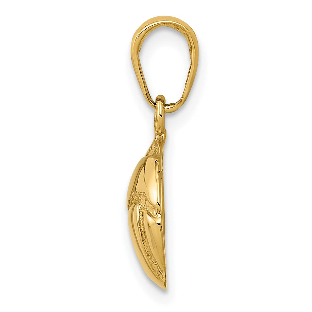 Gold Polished Volleyball Pendants
