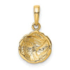 Gold Polished Volleyball Pendants