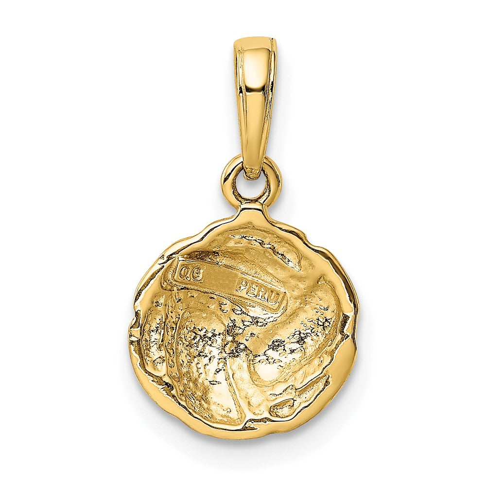 Gold Polished Volleyball Pendants