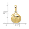 Gold Polished Volleyball Pendants