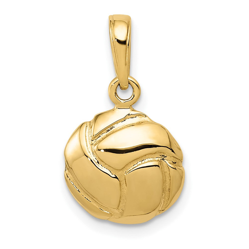 Gold Polished Volleyball Pendants