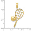Gold Polished Tennis Pendants