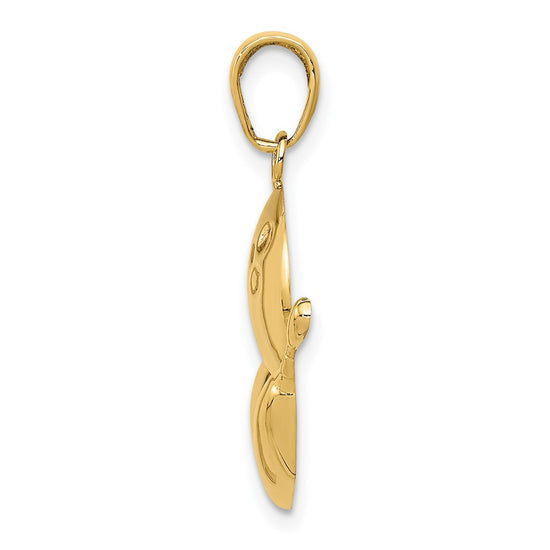 Gold Polished Bowling Pendants
