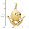 Gold Polished Bowling Pendants