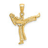 Gold Polished Karate Pendants