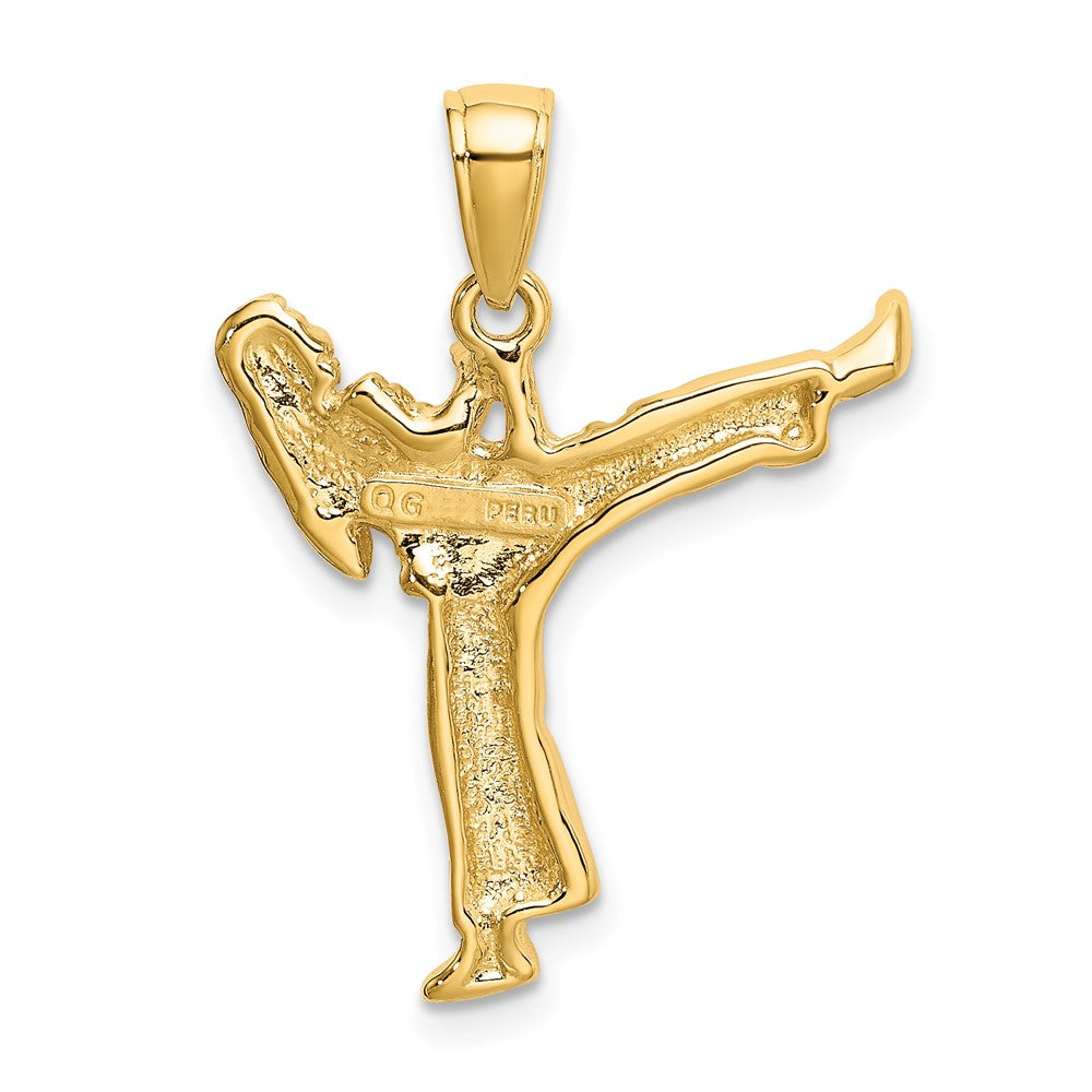 Gold Polished Karate Pendants