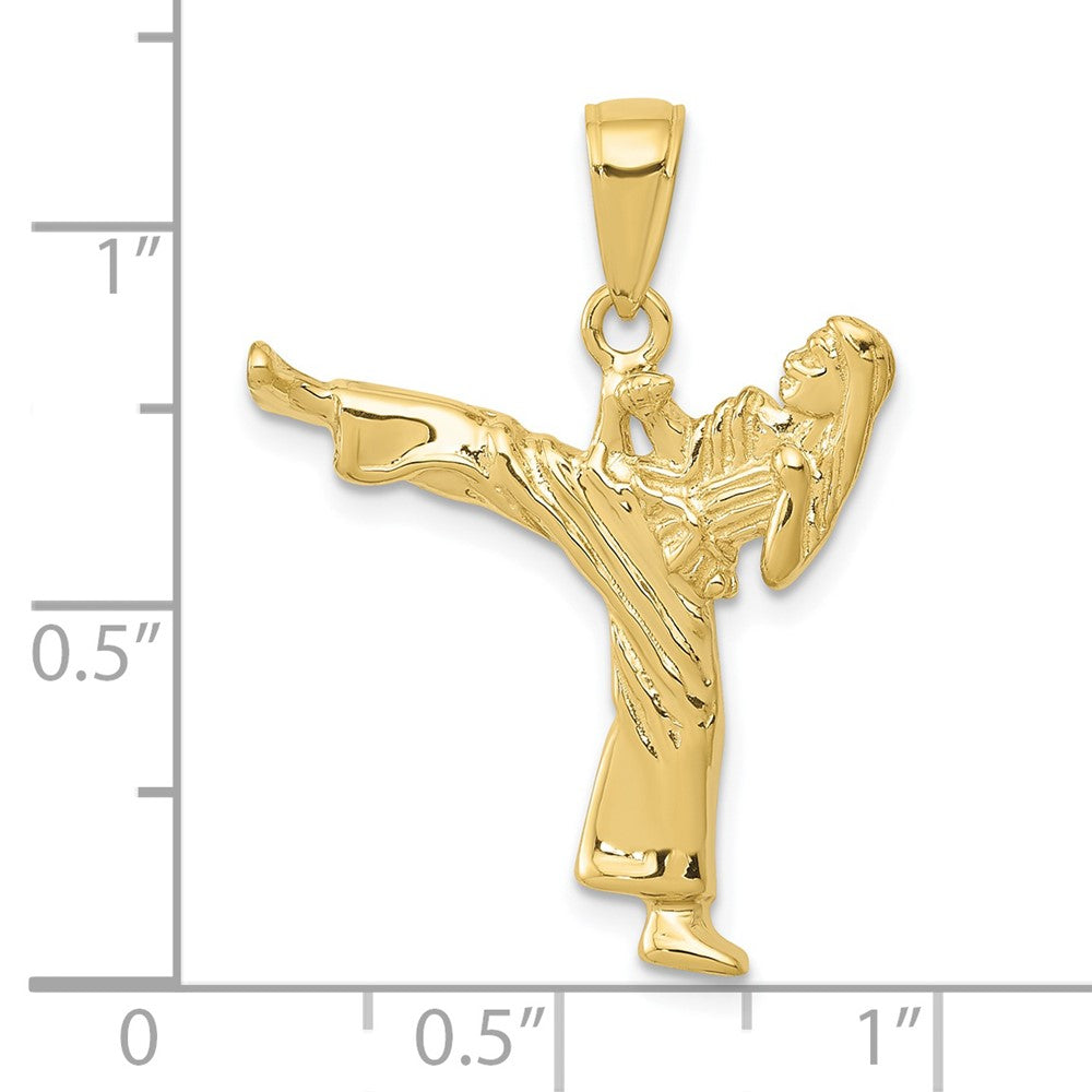 Gold Polished Karate Pendants