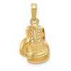 Gold Cut-out Boxing Glove Pendant