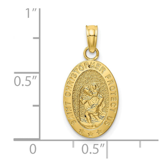 Gold St. Christopher Pendants