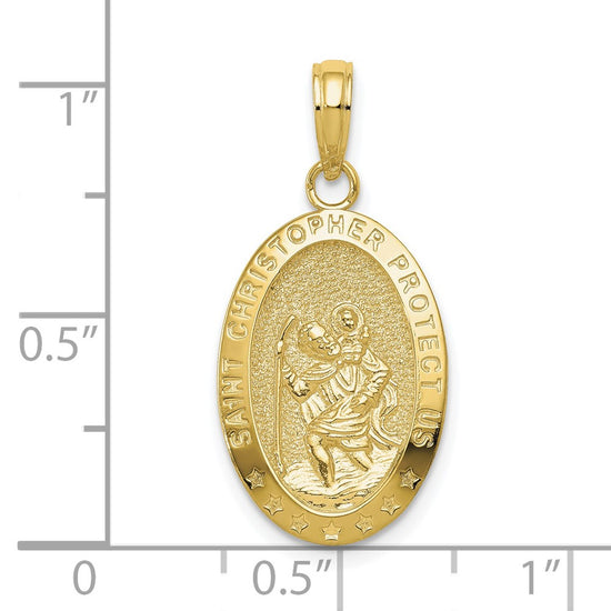 Gold St. Christopher Pendants