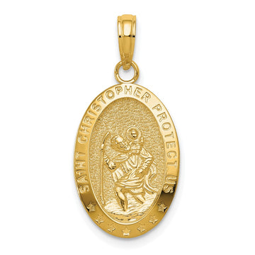 Gold St. Christopher Pendants
