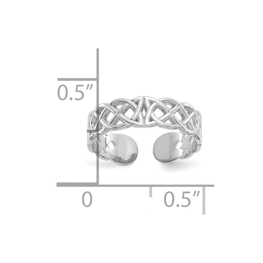 Gold Polished Celtic Toe Ring